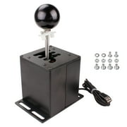 lanema USB Simulator Shifter Racing Games H Gear Shifter Aluminum Alloy Easy Operation Compact Compatible for G27 G29 T300