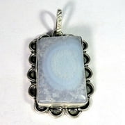 Natural Lace Agate Gemstone Cabochon Jewelry Pendant A37-42