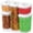 07 (Set of 5), variant on Dwellza Kitchen Airtight Food Storage Containers With White Lids - 0.4l 6 Pc Clear Plastic Canisters Pantry Organization For Spices Candy Nuts Keeps Fresh & Dry