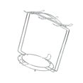 thumbnail image 1 of Advancent Soporte organizador de cocina, soporte anticorrosión para tazas, estante de almacenamiento para encimeras limpias y ordenadas Organizadores de utensilios de cocina Plata 20X18.5 cm, 1 of 6