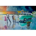 thumbnail image 2 of West, Ronald 32x23 White Modern Wood Framed Museum Art Print Titled - Sunset Dance, 2 of 4