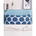 thumbnail image 2 of Dahlia Flower Body Pillow Covers, Farmhouse Botanical Blue Grey Floral Soft Bed Throw Pillowcases Breathable Cooling Long Lumbar Body Pillow Sham Cover for Bed Sofa 20''x54'', 2 of 7