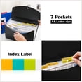 thumbnail image 3 of 7 Pockets Accordion File Organizer (Pack of 4), Letter Size/A4 Expanding File Folder with Index Tabs, Expandable Plastic Document Organizer for Business Travel School Office Home, 3 of 6