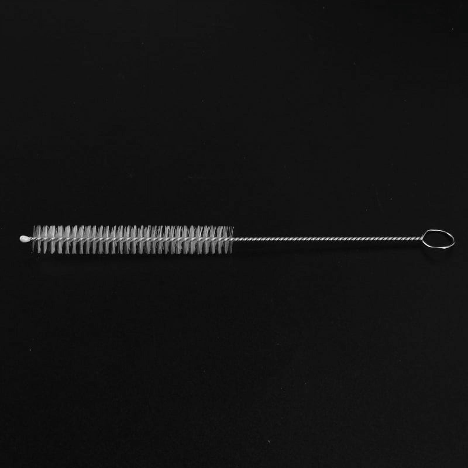 200 Pcs 10mm Dia Chemistry Test Tube Bottle Nylon Washing Brush Tool White