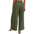 thumbnail image 6 of TYGHBN Womens Wide Leg Pants Flowy Summer Business Work Casual Beach Palazzo Pants Business Casual Pants for Women plus Size Wide Legged Pant Long Linen Pants Women Womens Pant Romper Casual Workout, 6 of 8