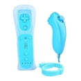 thumbnail image 1 of Combo de Controlador de Gestos y Joystick Nunchuck Para Nintendo Wii Wii U Azul Sunnimix Joystick del controlador, 1 of 8