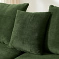 thumbnail image 5 of Newest 110.25x67'' Modern Upholstered L-Shape Sectional Sofa Couch, Modular Compressed Sofa with Free Combination for Living Room Bedroom, Melange Velvet, Green, 5 of 7