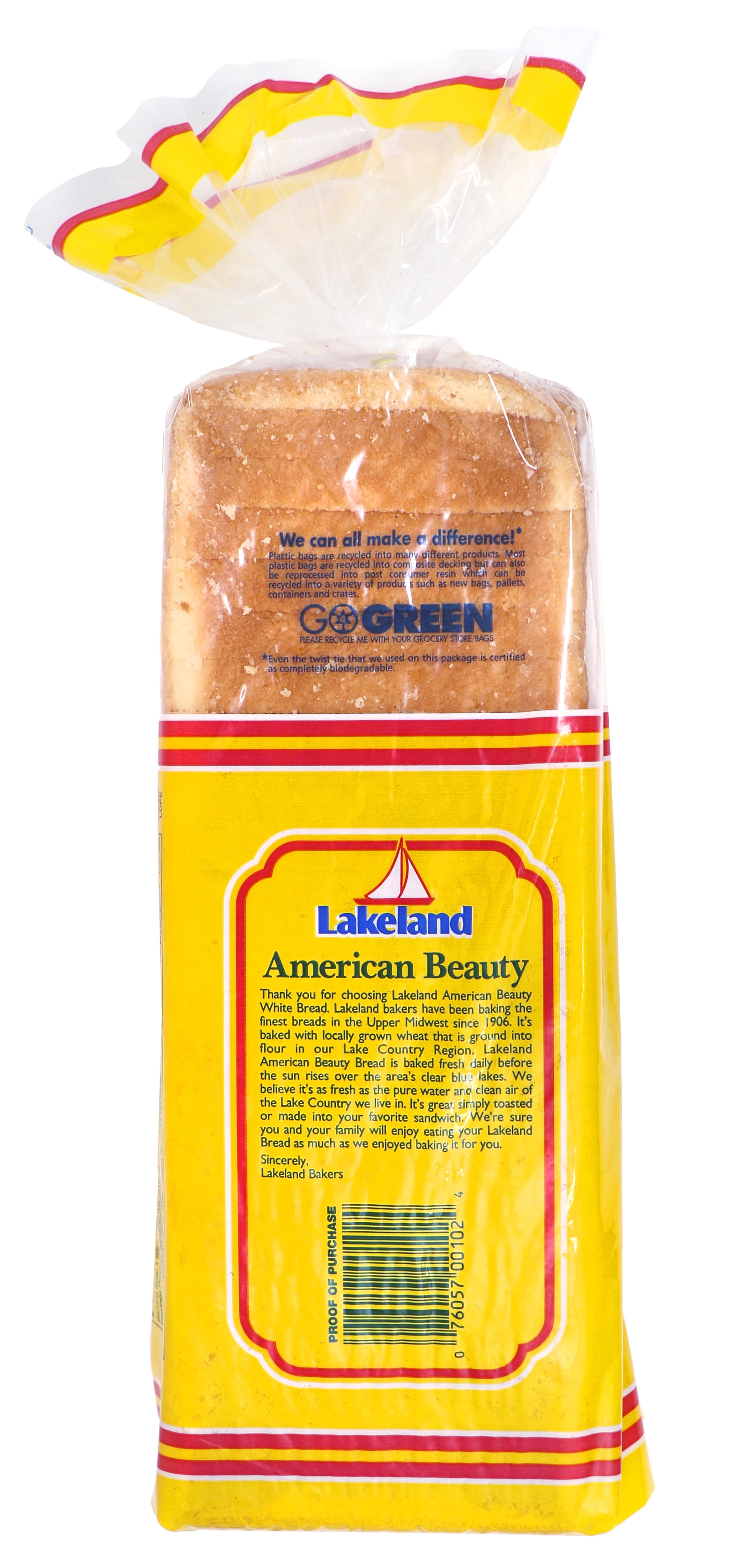 Lakeland American Beauty White Bread, 24 oz