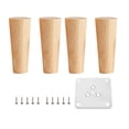 thumbnail image 1 of 4 Uds patas de muebles de maciza, patas de gabinetes, reemplazo de patas de , patas de muebles para sofá/salón/silla/escritorio/patas de 18 cm Gloria Patas de repuesto para sofá, 1 of 9