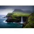 thumbnail image 2 of Zhang, Dennis 18x13 White Modern Wood Framed Museum Art Print Titled - Waterfall, 2 of 4