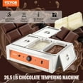 thumbnail image 2 of VEVOR Chocolate Tempering Machine Chocolate Melting Pot 26.5 Lbs 3 Tanks, 2 of 9