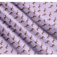 thumbnail image 3 of Soimoi Purple Cotton Cambric Fabric Horse & Dot Animal Print Sewing Fabric Yard 42 Inch Wide, 3 of 7