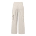 thumbnail image 6 of Afdoent Leggings For Women Ladies High Waisted Casual Wide Leg Womens Cargo Pants Baggy Cargos Pants With Pockets Workout Yoga Leggings For Women, 6 of 6