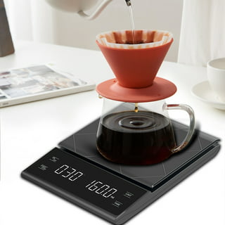 ERAVSOW Coffee Scale with Timer, Digital Hand Drip Coffee Scales,Stainless  Steel Kitchen Food Weight Scale with Precision Sensors LCD Display & Hanger