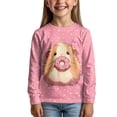 thumbnail image 3 of DISNIMO Pink Guinea Pig Shirt Kids Girls Long Sleeve Shirts Size 15-16 Girls Shirts for Boys Crew Neck T Shirts for Kids Fall T Shirt Cute Girls Tshirt Casual T Shirts Tee, 3 of 7