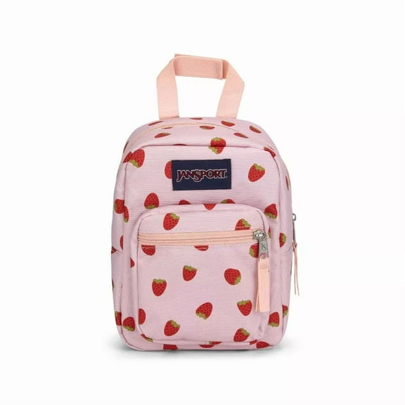 JanSport Big Break Lunch Bag, Strawberry Shower