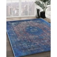 thumbnail image 2 of Ahgly Company Indoor Rectangle Mid-Century Modern Blue Oriental Area Rugs, 8' x 10', 2 of 6