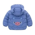 thumbnail image 6 of Hicidod Baby Boy Girl Winter Coats Hooded Long Sleeve Zipper Puffer Jackets Lightweight Thicken Warm Cute Calf down coat, 6 of 7