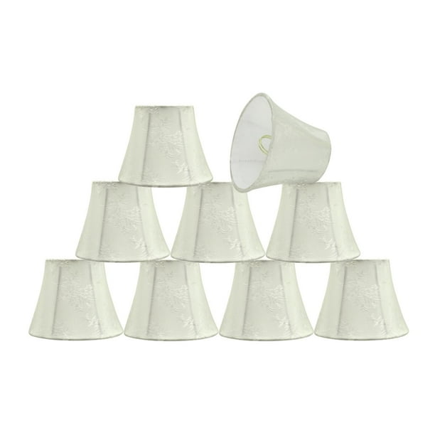 Aspen Creative 302729 Small Bell Shape Chandelier ClipOn Lamp Shade