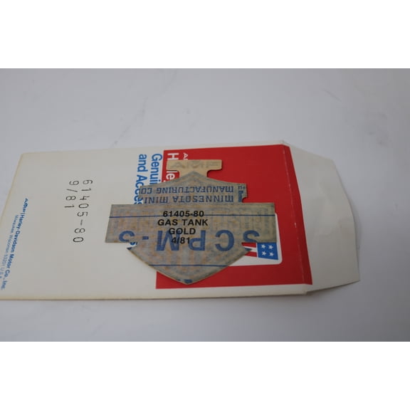 NEW OEM HARLEY AMF FXW FX FXB BLACK GOLD GAS TANK DECAL 61405-80