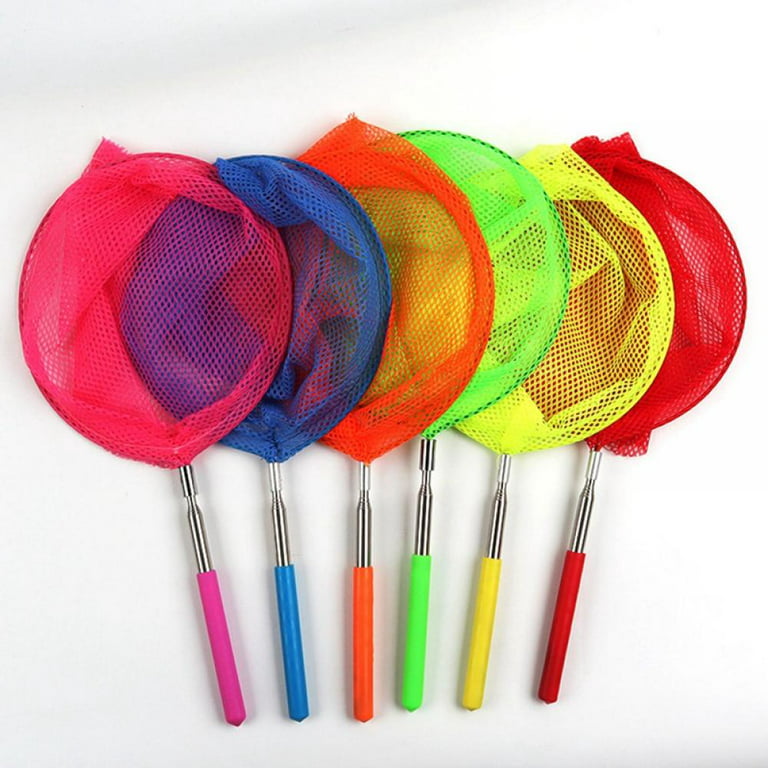 3 Pack Colored Telescopic Butterfly Nets,Great for Catching