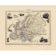 Europe - Tallis 1851 - 23.00 x 28.45 - Glossy Satin Paper