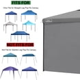 thumbnail image 5 of 10X10 Canopy Tent Sidewalls with Zipper for Canopy Frame, 3Pcs Sunwalls Only, UPF50+ Waterproof Side Walls(Gray), 5 of 7