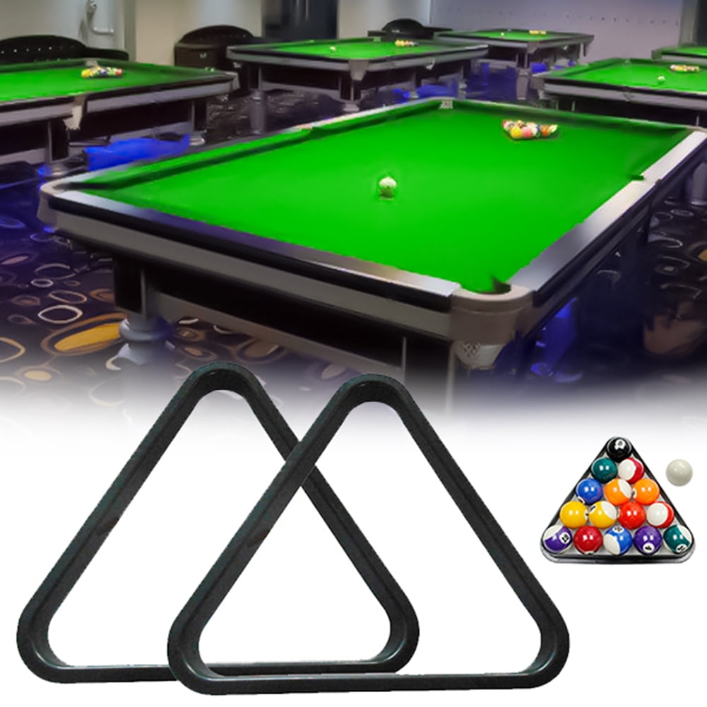 New 9 Ball Pool Table Plastic Triangle Rack Black Billiards Accessory 