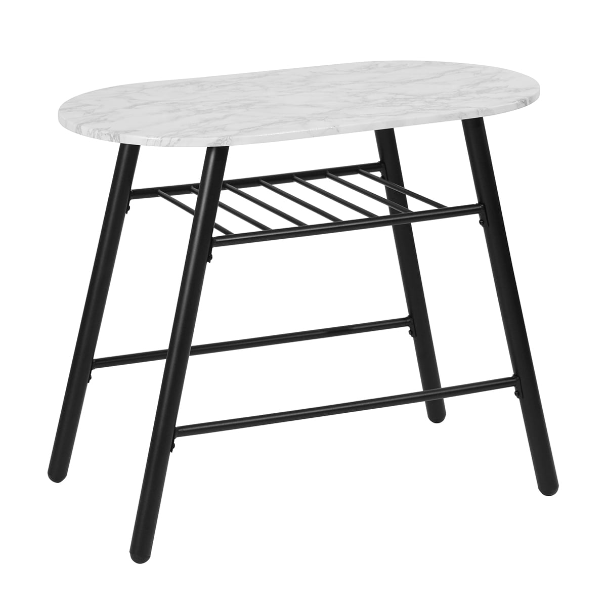 Private Jungle Dining Set Compact 2 Chairs and Table Set with Metal Frame and Shelf Storage Bistro Pub Breakfast Space Saving - marble & white Private Jungle Dining Set Compact 2 Chairs and Table Set with Metal Frame and Shelf Storage Bistro Pub Breakfast Space Saving - marble & white