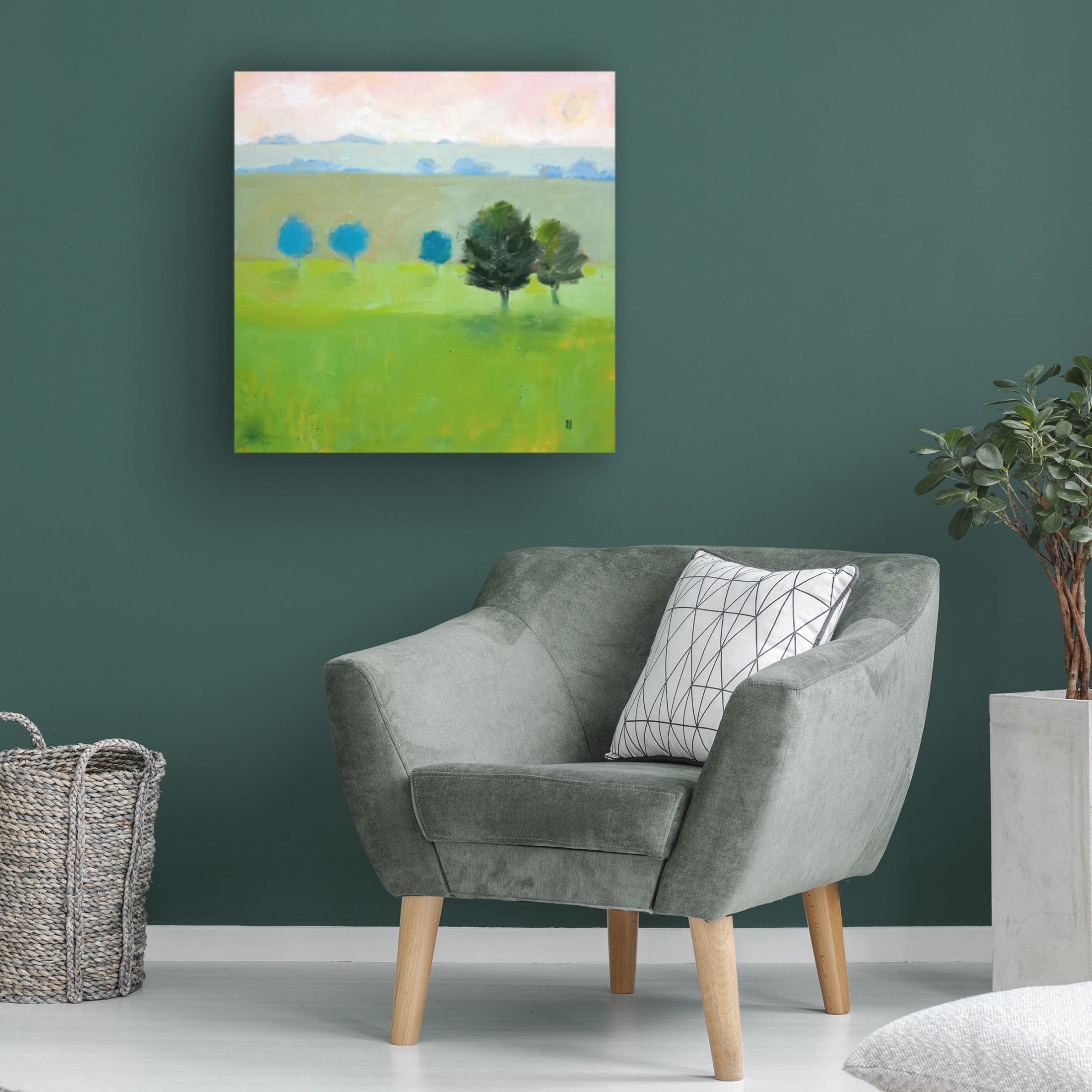 Canvas Wall Art - Sally Hootnick 'Gascony' Wall Art for Living Room, Bedroom, or Office Décor by Trademark Fine Art - 14 x 14 Inches