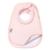Closer to Nature Comfi-Neck Reversible Soft Baby Bib with Padded Collar, 0+ Months - Pink Chevron, 2 Count