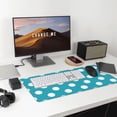 thumbnail image 5 of Kdxio Sky Blue And White Polka Dot Print Large Gaming Mouse Pad,Non-Slip Base,Water Resist Keyboard Pad for Gamer,Office & Home,29.5 x 15.8 in, 5 of 6