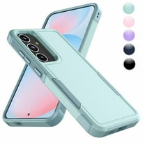 For Samsung Galaxy S24 FE Case, Njjex Shockproof Heavy Duty Rugged Dual Layer Cover with Military Grade Protection, Non-Slip Textured Bumper - Green