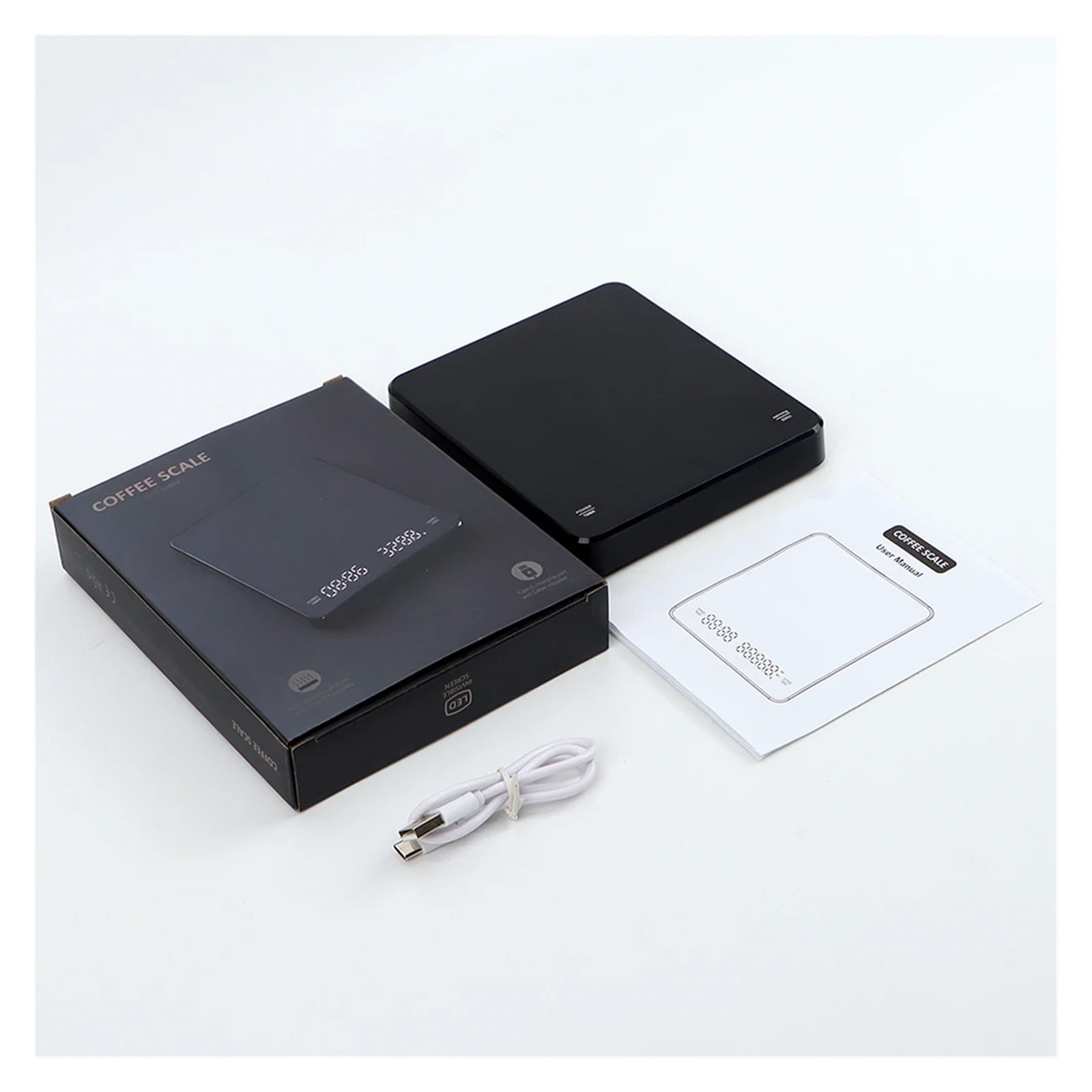 3kg/0.1g Digital Coffee Scale With Timer Recharable Electronic Smart Kitchen Balance Precision Espresso Scales Measuring Tools ,Milligram Accuracy