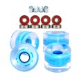 thumbnail image 2 of 4 piezas ruedas de Skateboard se iluminan con rodamientos Longboard Cruiser Azul claro, 2 of 8
