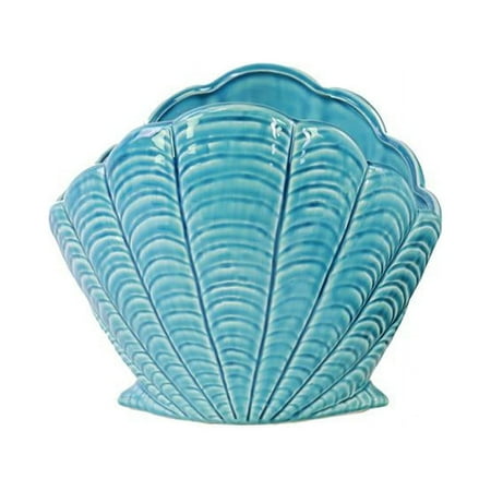Urban Trends Collection 12605 Ceramic Clam Figurine Gloss - Turquoise