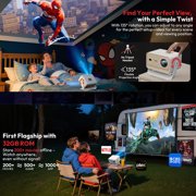 XGODY N6 Pro 1080P Netflix Licensed 700 ANSI Smart Projector with Wifi and Bluetooth,Aspect Ratio16:9 for Home Theater/Outdoor,1.3KG Light Gold,1Count