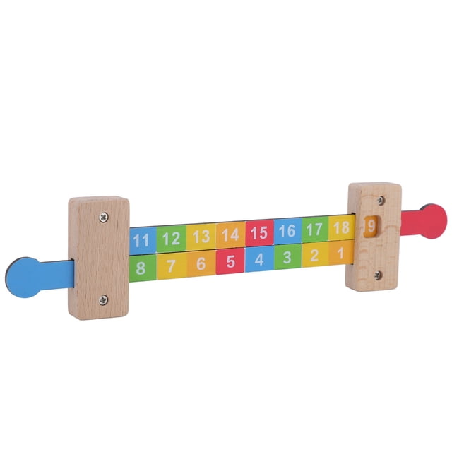 Jouets Mathématiques d'Éducation Précoce, Règle de Décomposition Additive Pratique Portable Sûre Colorée pour Enfants Chiffres 1-20