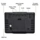 thumbnail image 3 of Digital Alarm Clock,Large Display LED Alarm Clocks,Time Date Day Temperature Display Alarm Clock fo Qhzl A-G, 3 of 5