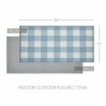 thumbnail image 5 of VHC Brands Annie Buffalo Check Blue Indoor Rug Rect 17x36, Polyester Area Rug, Accent Rug, Floor Decor, Annie Buffalo Check Collection, Rectangle 17x36, Dusk Blue, 5 of 5