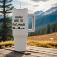 thumbnail image 4 of Cousins Make The Best Friends. Black Lettering And Arrow On White., 40oz Tumbler, 4 of 7