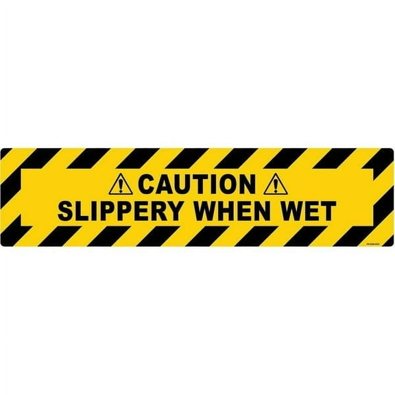 Stranco Anti-Slip Floor Sign,6 inx24 in,Vinyl FS-624-623
