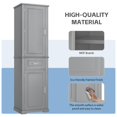 thumbnail image 6 of GDF Studio Set of 2 Storage Cabinets with Adjustable Shelf, Drawers and Door Racks for Bathroom or Office, Gray, 6 of 10