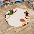 thumbnail image 3 of Teppich Homes Handmade 6x6 Wool Carpet - Soft White Tufted Area Rug for Living Room and Hallway, 3 of 7