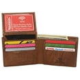 thumbnail image 6 of Swiss Marshall RFID Blocking Genuine Leather Men's Bifold Eagle USA Logo Wallet, 6 of 9