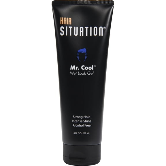 Hair Situation Mr. Cool Wet Look Hair Gel - Strong Hold, Anti Humidity, Non-Flaking Formula 8 oz
