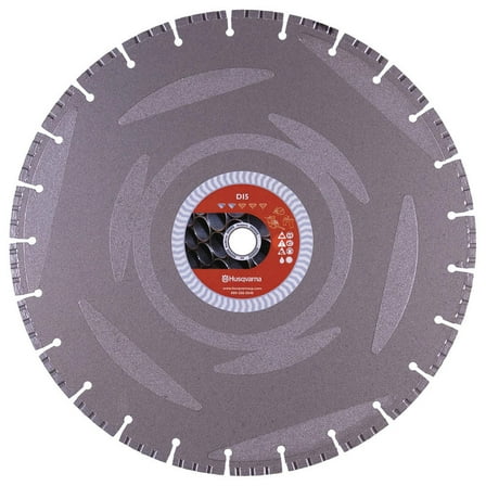 Husqvarna 542776408 Silver DI5 Ductile Iron Segmented Diamond Blade, 14"