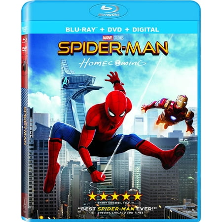 Spider-man: Homecoming (Blu-ray + DVD + Digital) (Best Criterion Blu Rays 2019)