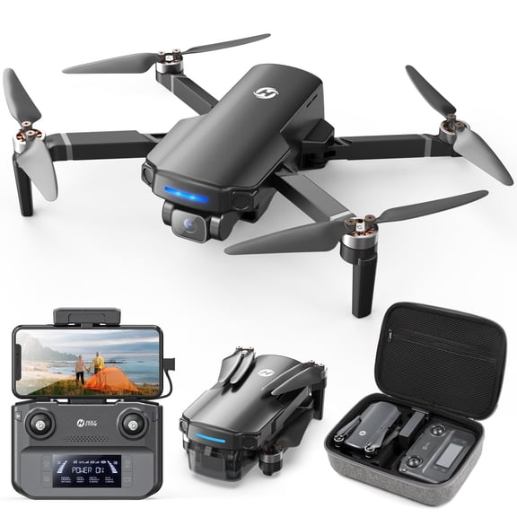 Holy Stone HS360S GPS Drone with 4K UHD Camera for Adults, Foldable Quadcopter with 10000 feet Control Range, Brushless Motor, 5G Transmission, Black