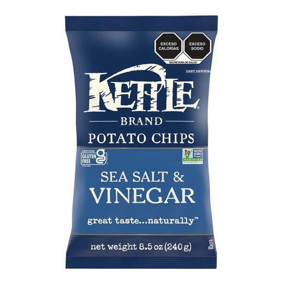 Papas fritas Kettle sal de mar y vinagre 212 g